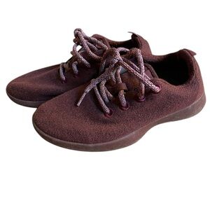 Burgundy Allbirds Wool Sneaker size 8